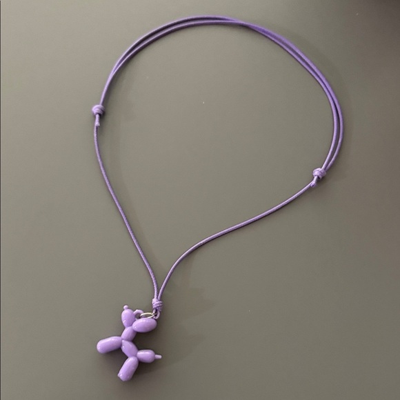Other - Purple Balloon Dog Necklace for Kids
